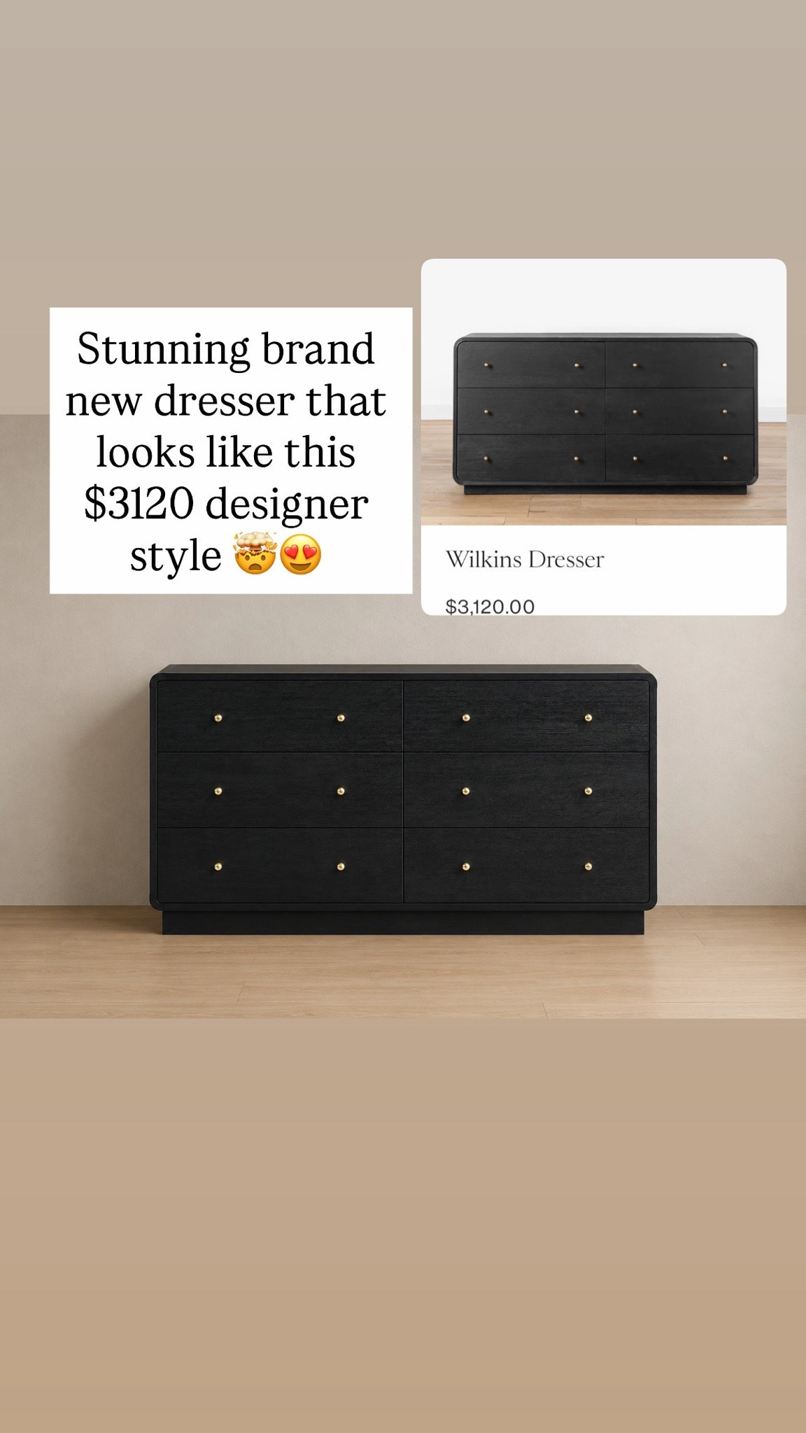 Stunning brand new dresser that looks like this $3120 designer style 🤯😍

#LTKSaleAlert #LTKHome