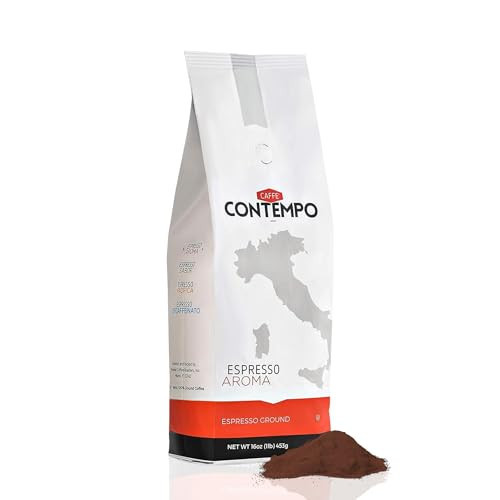 Caffe Contempo Espresso Ground, Aroma Blend, Dark Roast, 1 Lb | Amazon (US)