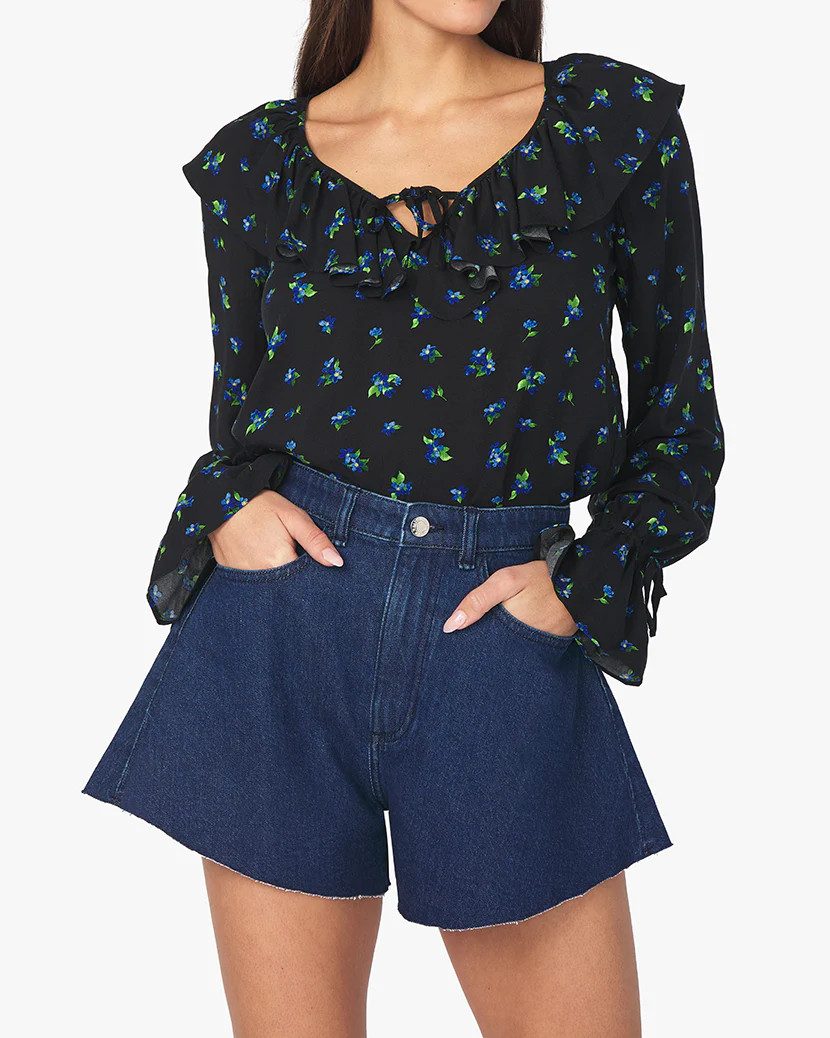 Flare Indigo Comfort Bell Short | We Wore What
