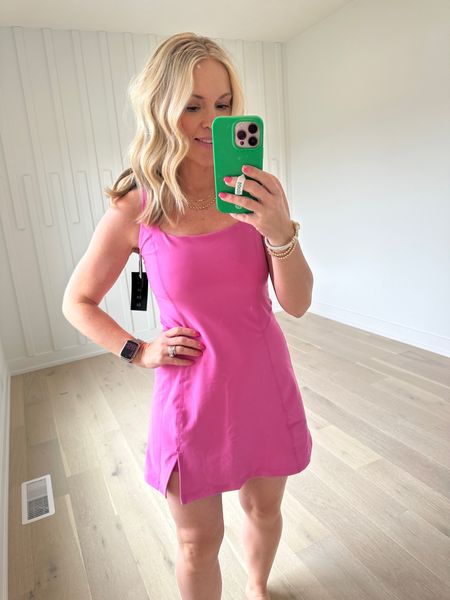 I am obsessed with these little dresses!!! I would wear them as Athleisure or for golf or even plan to wear on my Disney trip!!! This color is a perfect cerise winter color, but I may keep it as a spring!!! #springbreak #disneyoutfit #hocspring #hocwinter

#LTKfindsunder100 #LTKSpringSale #LTKSeasonal