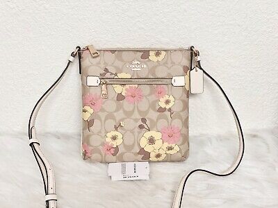 NWT Coach Rowan File Bag In Signature Canvas With Floral Cluster Print CH717 | eBay US