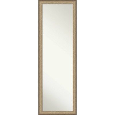 17" x 51" Elegant Brushed Framed On the Door Mirror Bronze - Amanti Art | Target