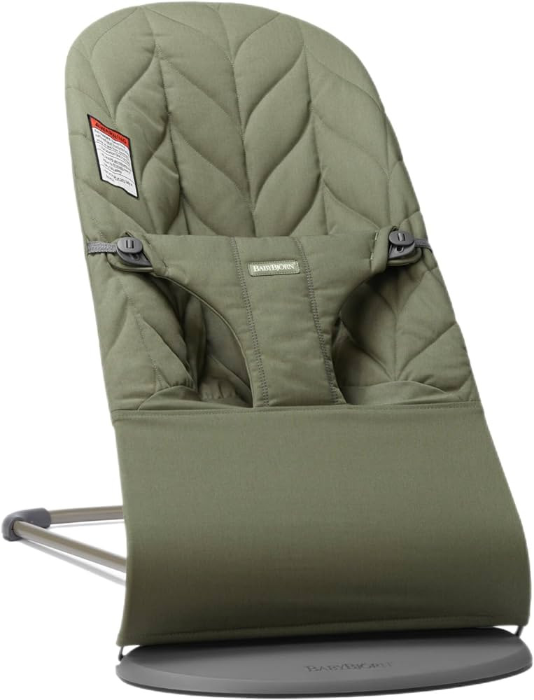 BabyBjörn Bouncer Bliss, Woven, Petal Quilt, Dark Green | Amazon (US)
