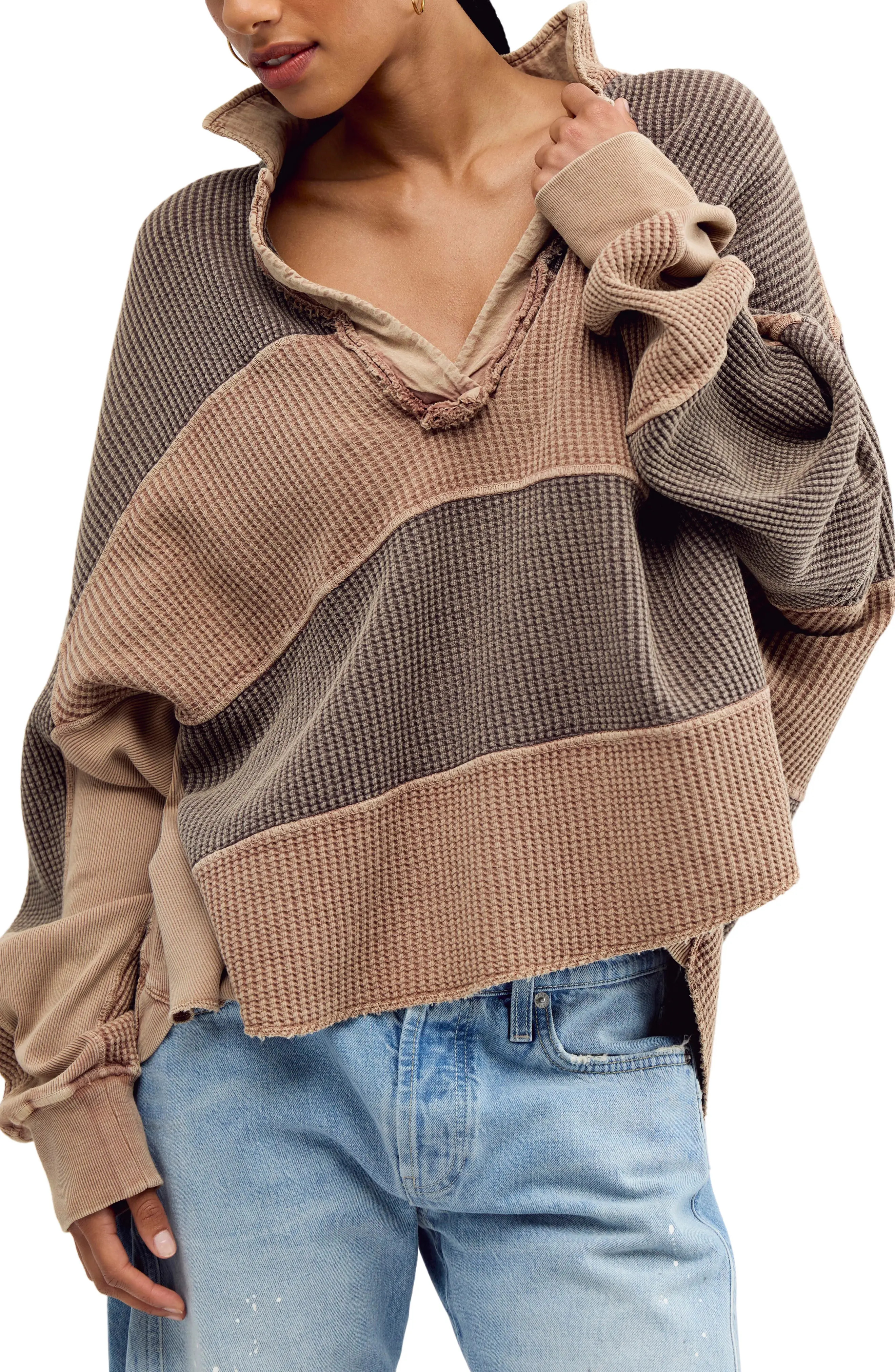 Free People Rainn Thermal Knit Top (Women) | Nordstrom | Nordstrom