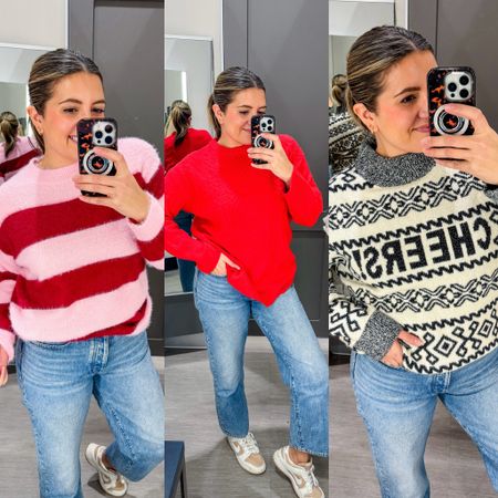 Select sweaters 30% off at target today only! All three of these are included. Holiday sweaters, Christmas sweaters, winter sweaters on sale! In a medium in all. TTS

#LTKfindsunder50 #LTKsalealert