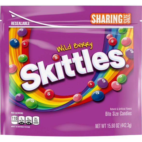Skittles Wild Berry Sharing Size Chewy Candy - 15.6oz | Target