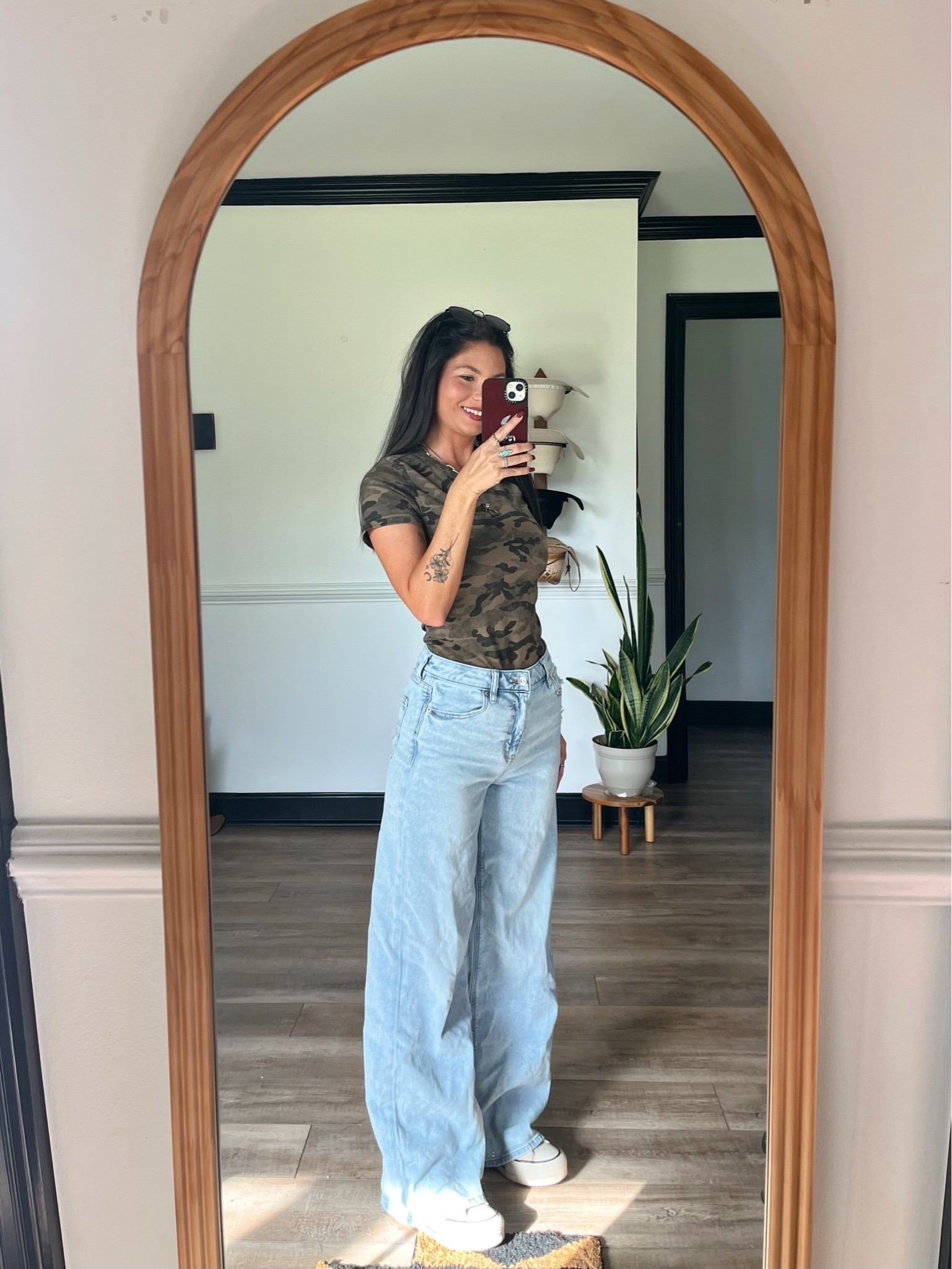My favorite wide leg jeans are on sale! So soft they feel like pjs. Wearing 0 reg & xs top!

#LTKootd #LTKgrwm #LTKSaleAlert