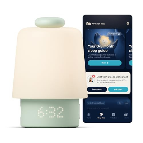 Hatch Baby Sound Machine, Night Light (Mint) | Sleep Support | Registry Essential, Routine Builder, Time-to-Rise Alarm Clock, White Noise, Nursery Stories, Toddler Kids (Wi-Fi) | Amazon (US)