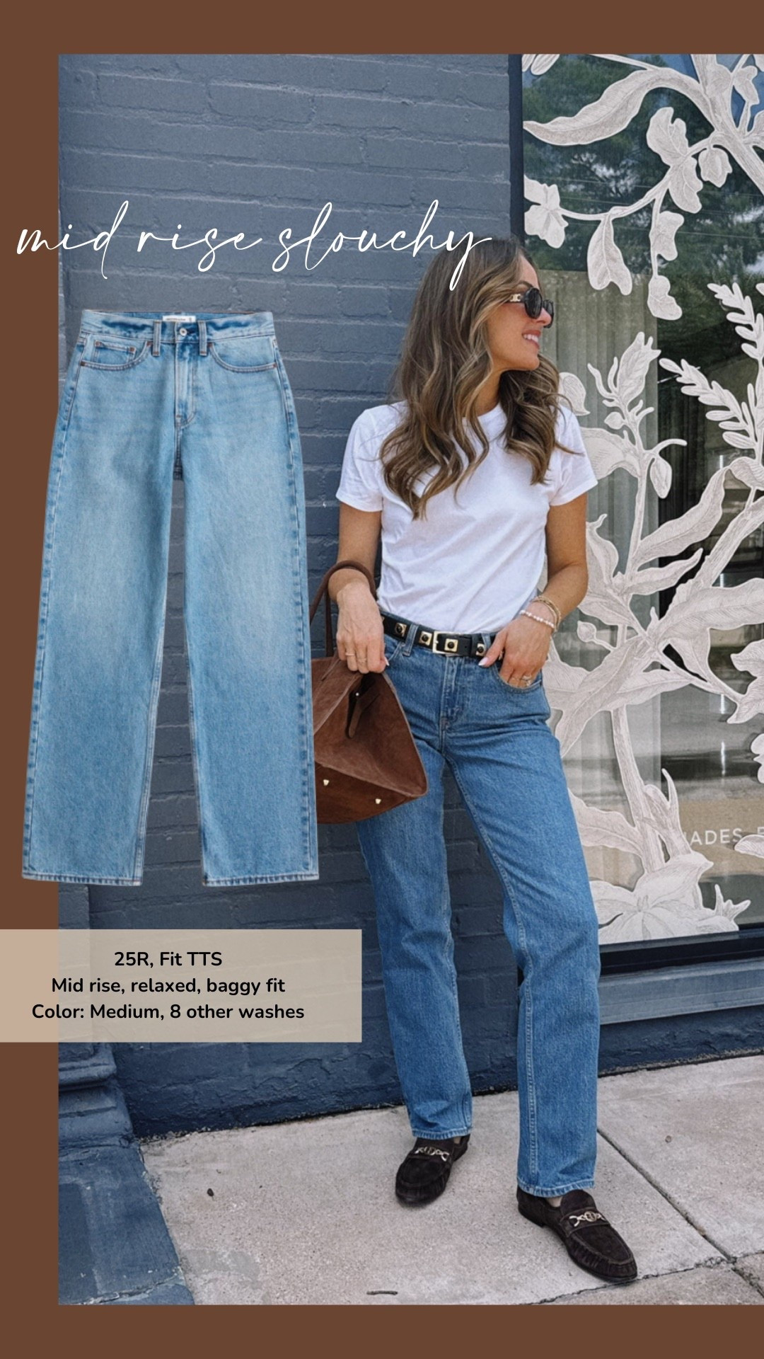 AF DENIM SALE ✨ stack code: DENIMAF (sizing below)
3. The slouchy jean mid rise 25R

#LTKSaleAlert #LTKootd