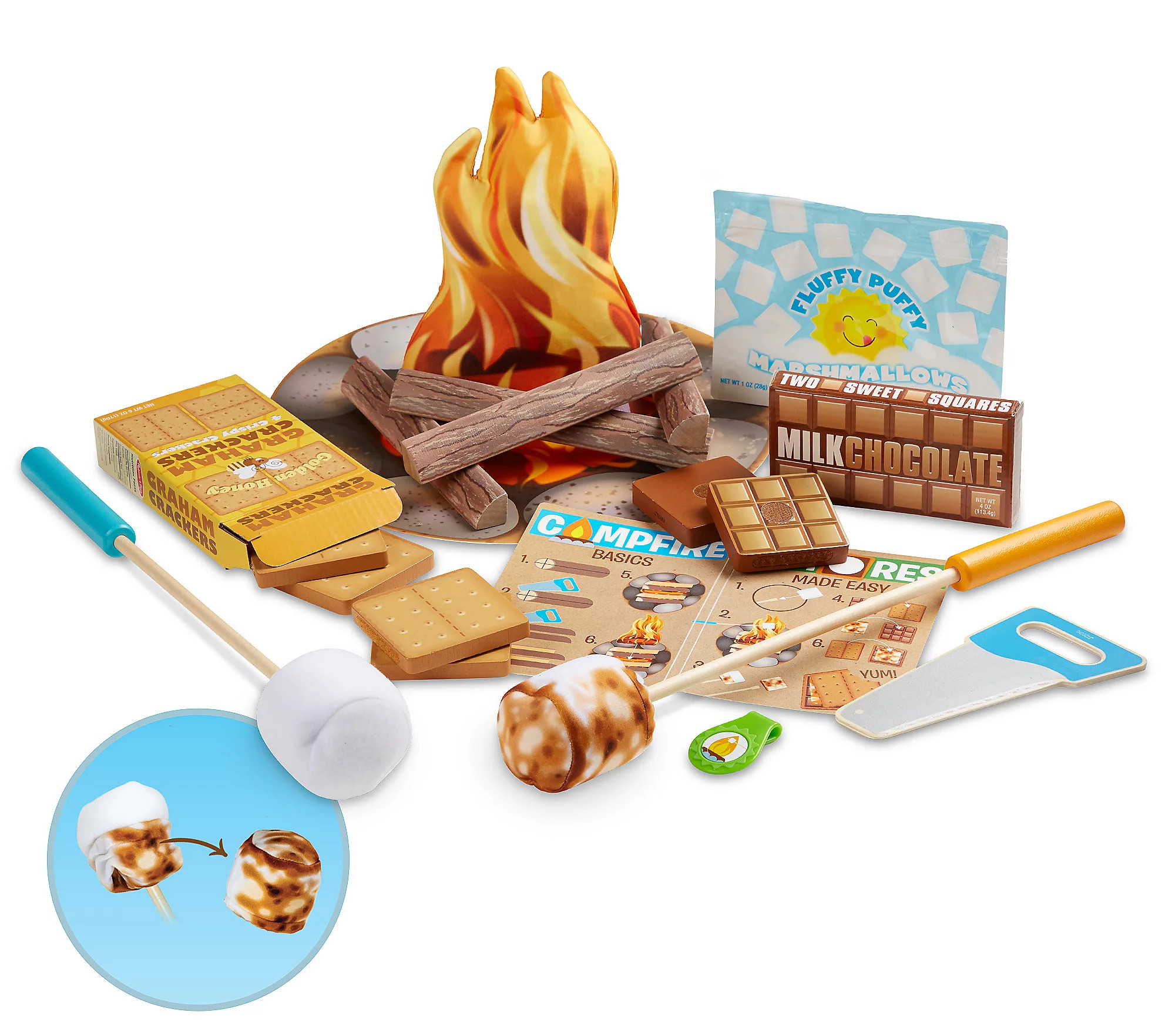 Melissa & Doug Let's Explore Campfire S'mores P lay Set | QVC