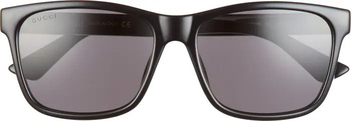 57mm Polarized Rectangular Sunglasses | Nordstrom
