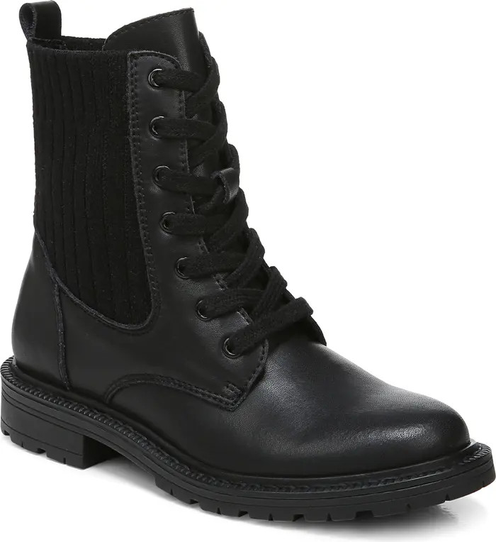 Sam Edelman Lydell Mixed Media Combat Boot | Nordstrom | Nordstrom