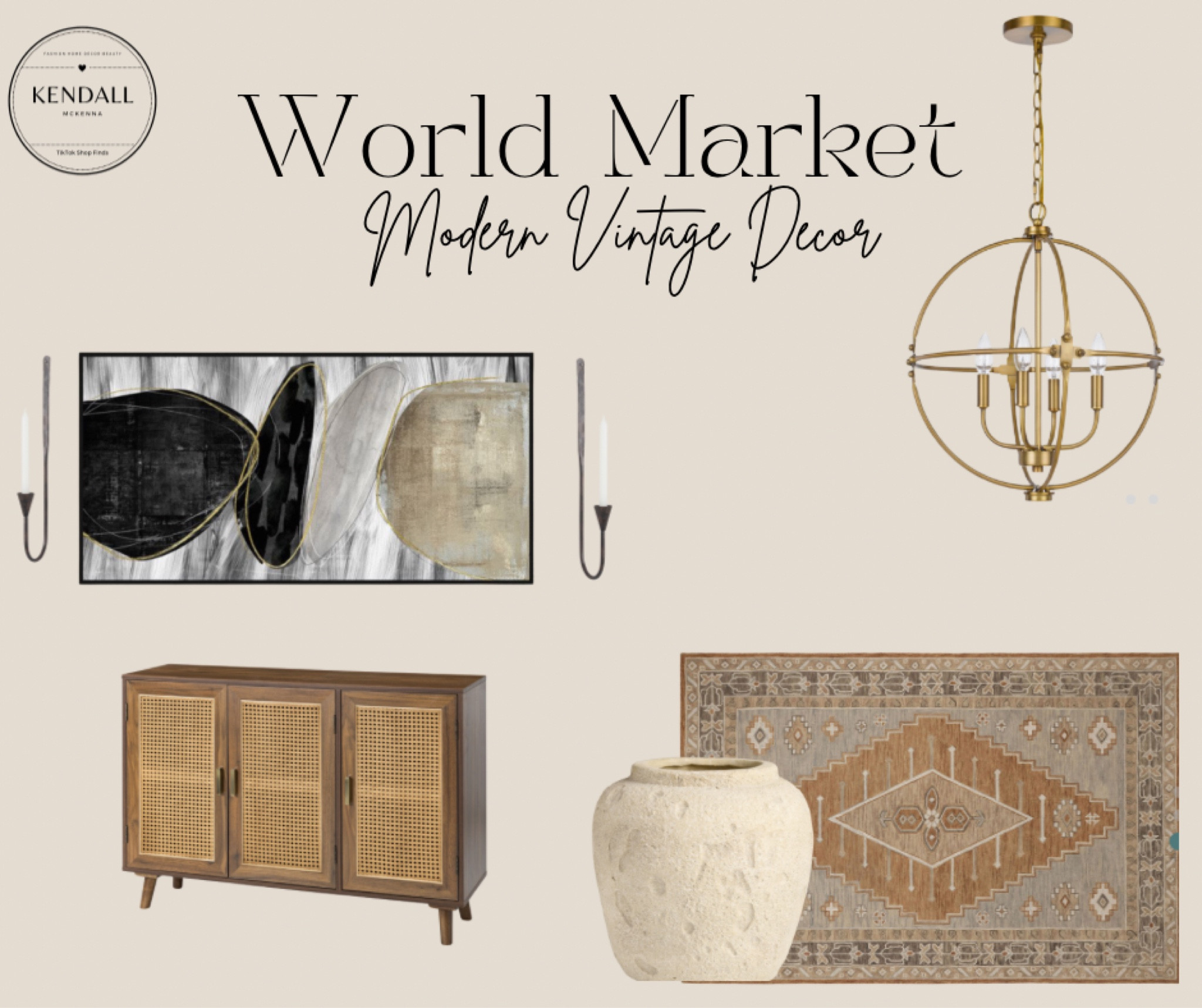 World Market Modern Vintage home finds! 

#LTKHome