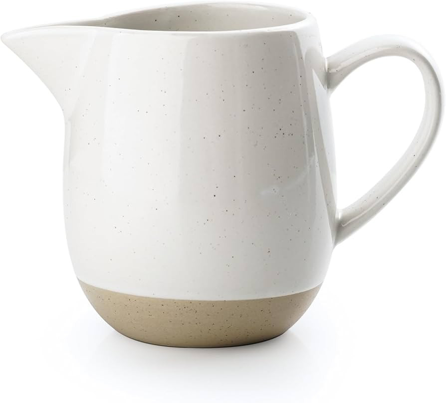 famiware Milkyway 13oz Creamer with Handle, Ceramic Coffee/Milk/Sauce/Serving/Salad Pitcher Jug, ... | Amazon (US)