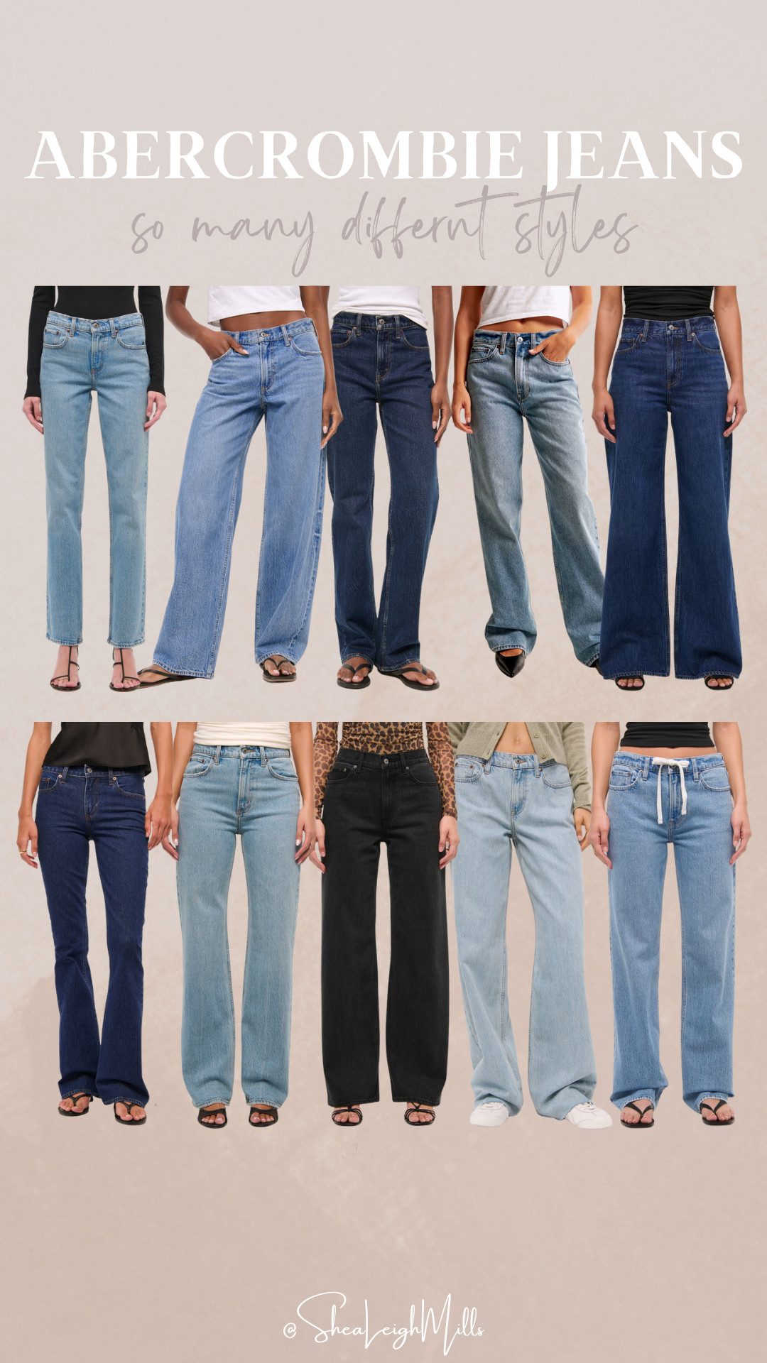 Abercrombie jeans are having a moment—so many fits, washes, and styles to choose from! Whether you’re into wide leg, classic straight, or 90s-inspired denim, I’ve linked my top picks on LTK. 

 #AbercrombieDenim #FallFashion #LTKStyle #DenimEdit #WardrobeStaples