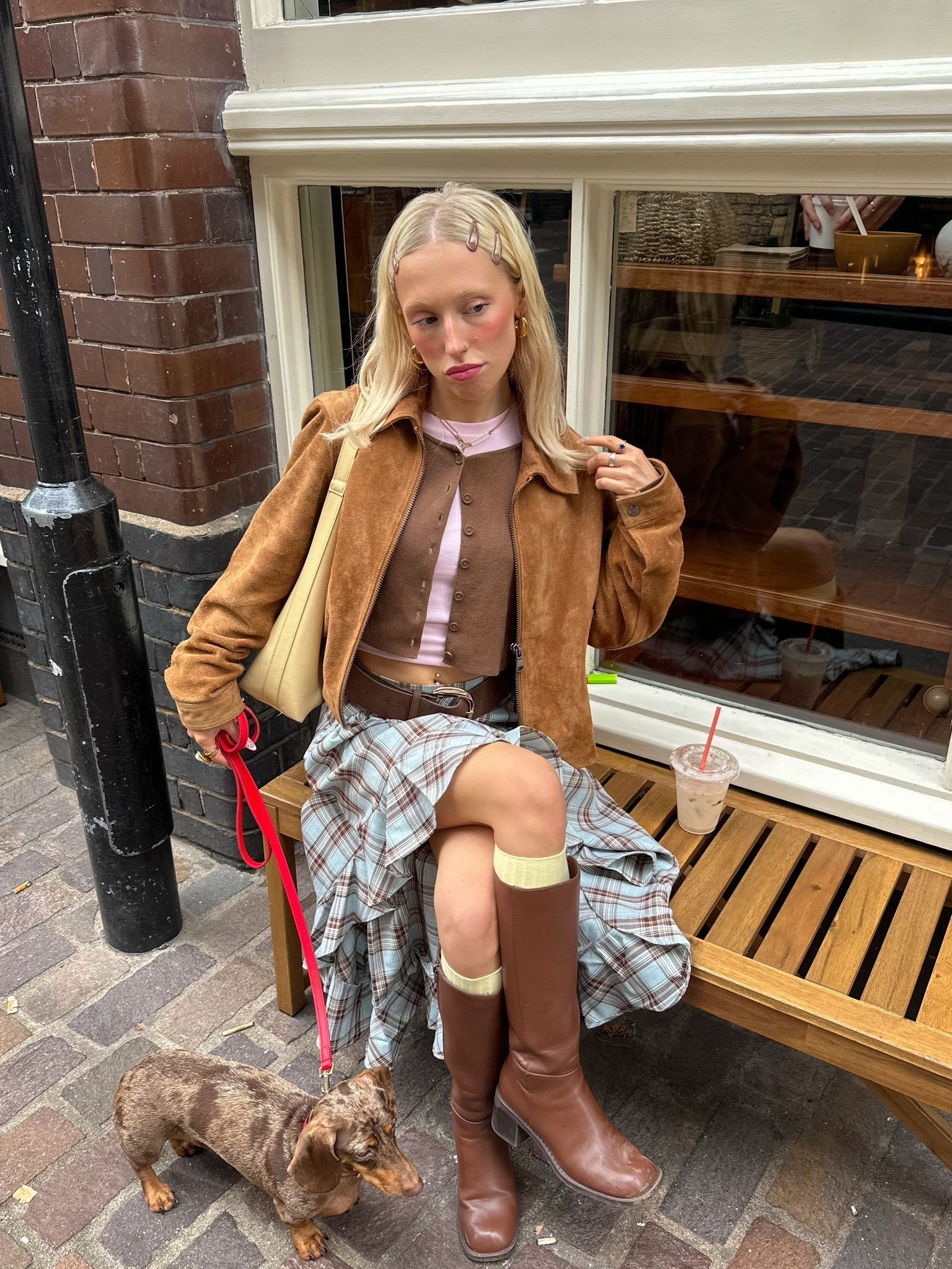 pastels and plaid ☁️🧸🕊️🍪

Autumn outfit, winter outfit, suede jacket, check skirt, tartan skirt, midi skirt, ruched skirt, knee high boots, leather boots, layeringg

#LTKuk #LTKwinter #LTKautumn