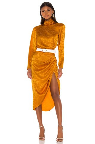 Ronny Kobo Kaira Dress in Marigold from Revolve.com | Revolve Clothing (Global)