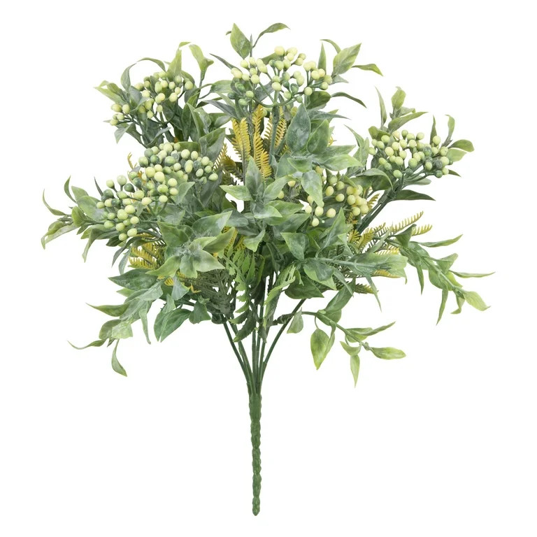 12-inch Artificial Green Mixed Berry Plant Pick, for Indoor Use, by Mainstays | Walmart (US)