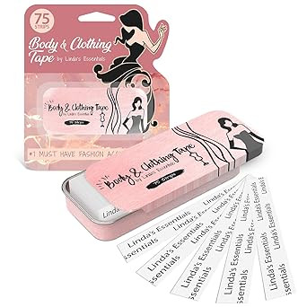 Double Sided Tape for Clothes, Body and Fashion (75 Pack) | Clothing and Hem Tape for Women, No S... | Amazon (US)