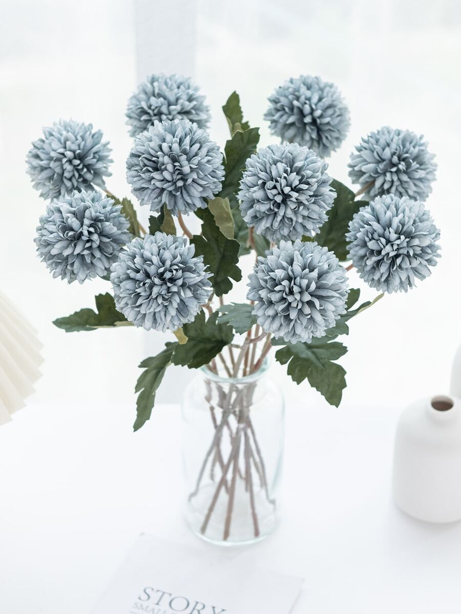 2PCS/5PCS Artificial Ball, Chrysanthemum, Embroidered Ball, Wedding Decoration, Home Vase, Decora... | SHEIN