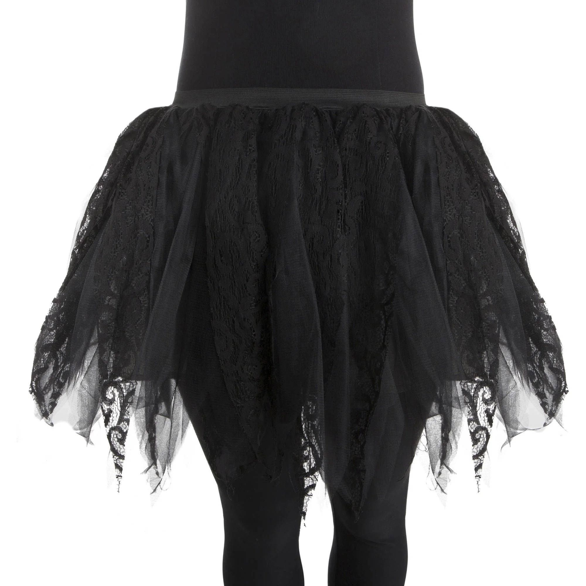 Way To Celebrate Halloween Women’s Lace Tutu, Black, L/XL | Walmart (US)