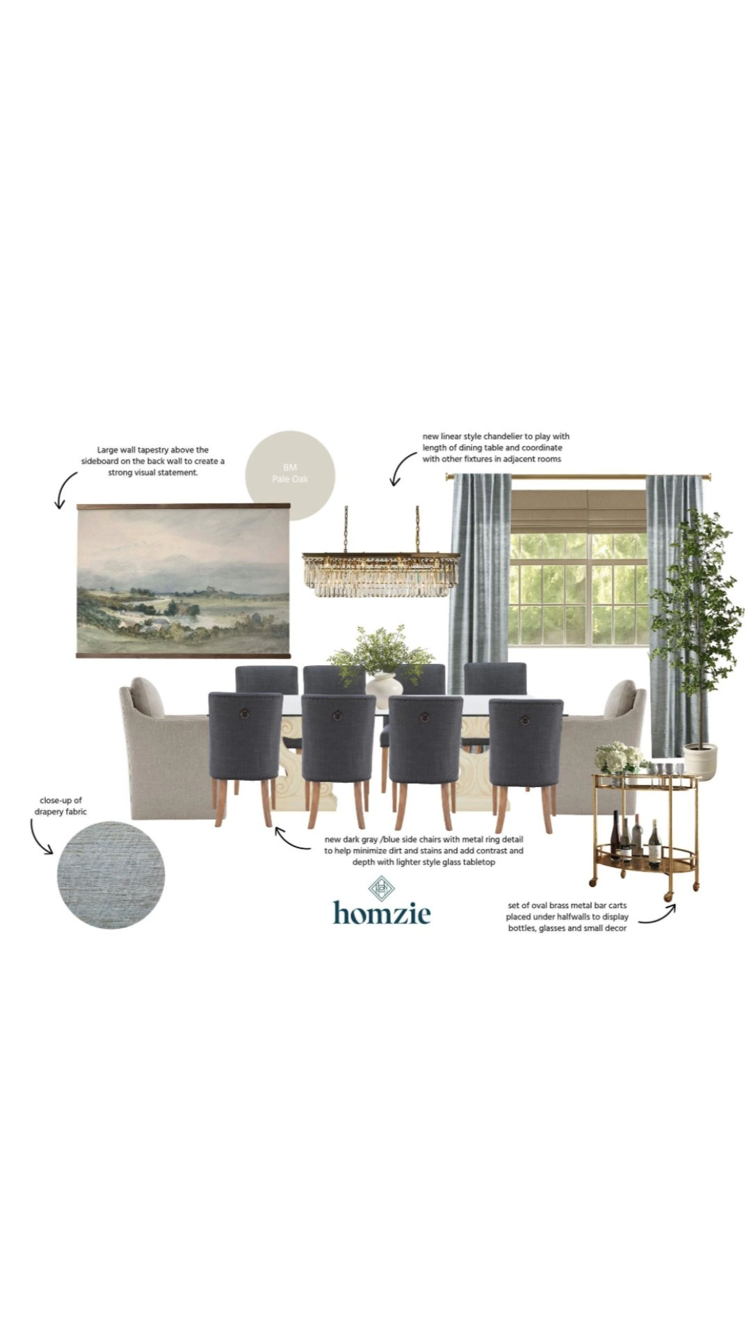 Neutral Coastal living room design featuring curtains, credenzas, dining chairs, chandelier, lamps, deocr, etc.#LTKFinds #LTKFavorites #HomeStyleDaily 

 #LTKStyleTip #LTKFamily

#LTKHome #LTKHome