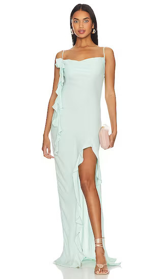 AFRM X Revolve Rizzo Maxi Dress in Mint. - size M | Revolve Clothing (Global)
