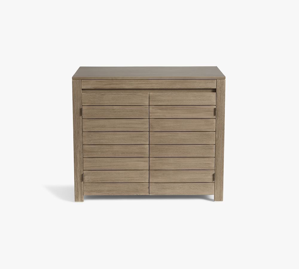 Indio FSC® Eucalyptus Outdoor Kitchen Double Cabinet | Pottery Barn (US)