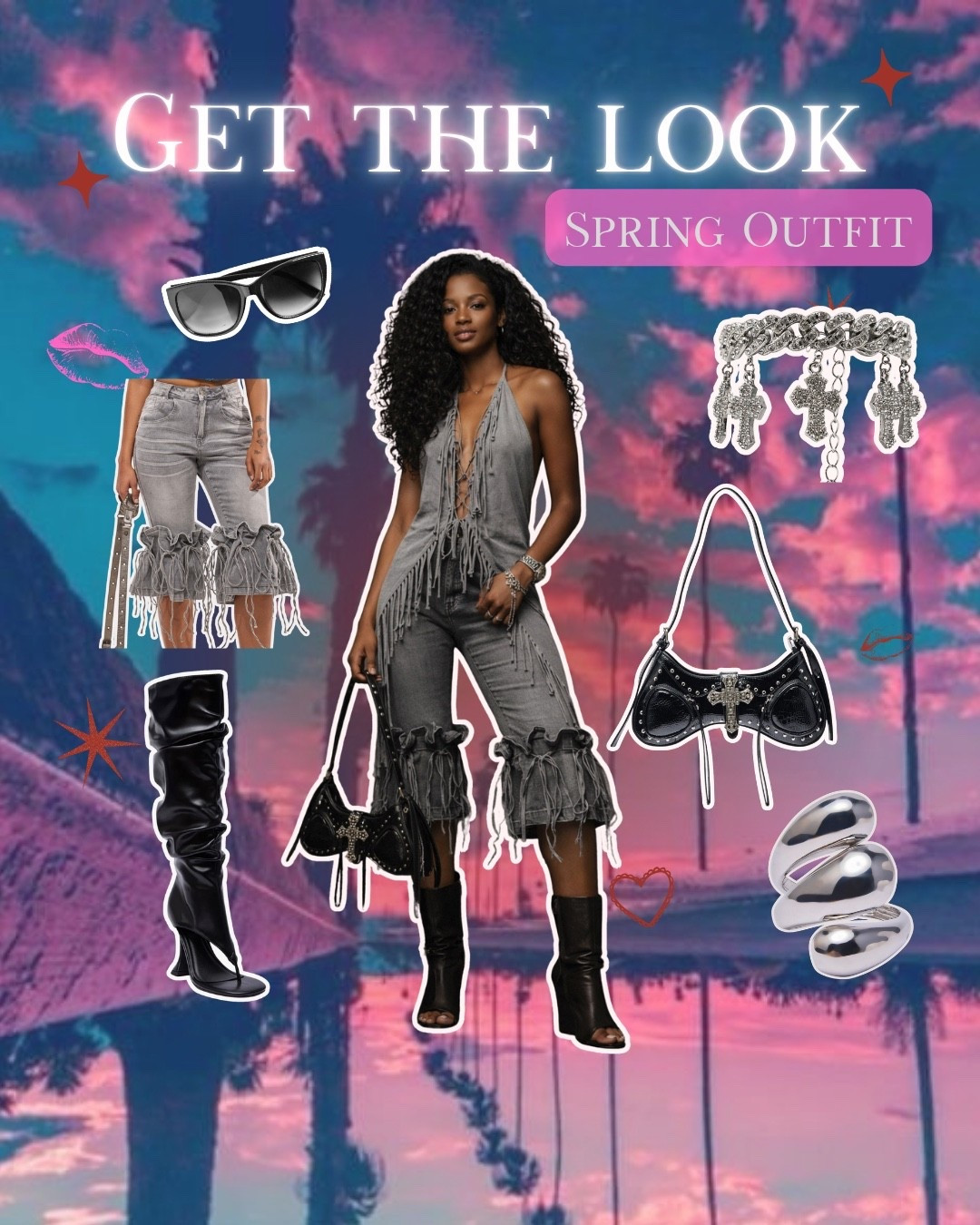 Spring just got a little bolder 🌸✨

If you’re ready to step outside the “safe outfit” era, this is your sign. The fringe details, the fit, the statement accessories… it’s that perfect mix of edgy + feminine that turns heads without trying too hard.

This is the kind of outfit that makes people ask, “where did you get that from?” — and you get to casually say… Akira 😉

I linked everything so you can recreate the full look or mix pieces into your own vibe. Trust me, these are the kind of staples that elevate your whole wardrobe.

Tap to shop before your size disappears 💋

#LTKgrwm #LTKPetite #LTKFestival