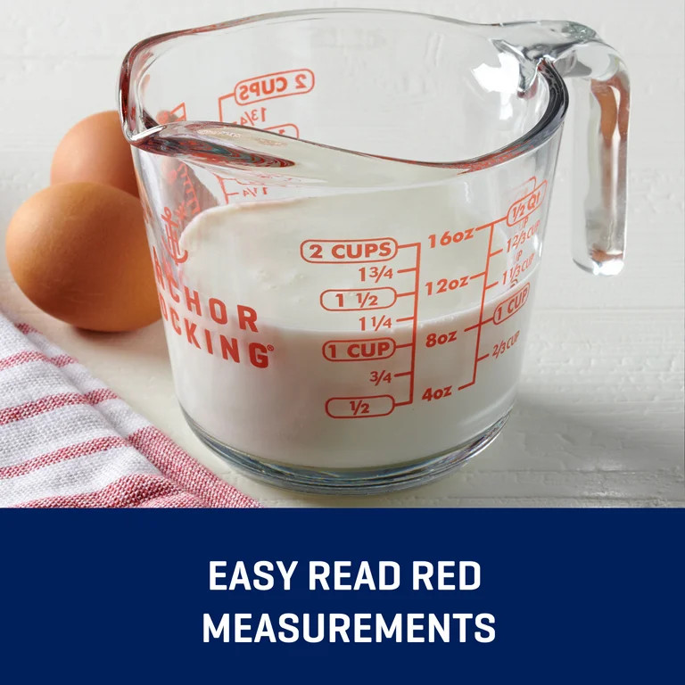 Anchor Hocking Glass Measuring Cup, 2 Cup | Walmart (US)