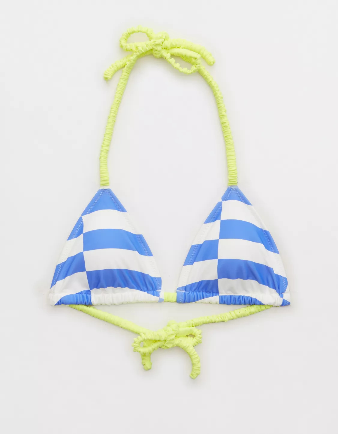 Aerie Scrunchie Tie String Triangle Bikini Top | American Eagle Outfitters (US & CA)