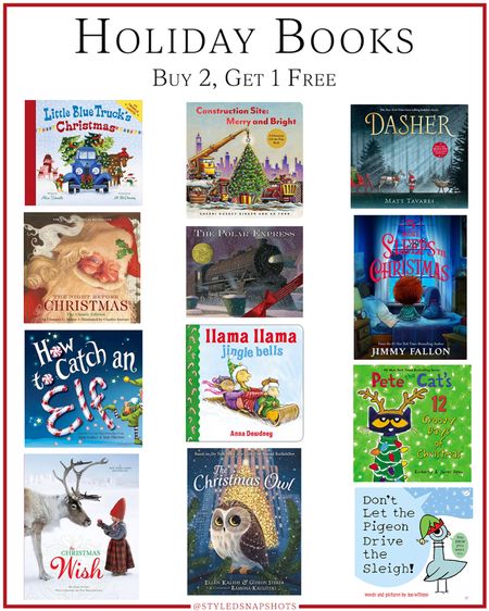Kids books are buy 2, get 1 free at Target until 12/9! We have the top 6 and thinking we may need the others for this year 

kids holiday books 

#LTKHoliday #LTKGiftGuide #LTKkids