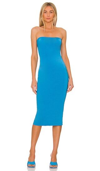 Madelyn Midi Dress in Blue | Revolve Clothing (Global)