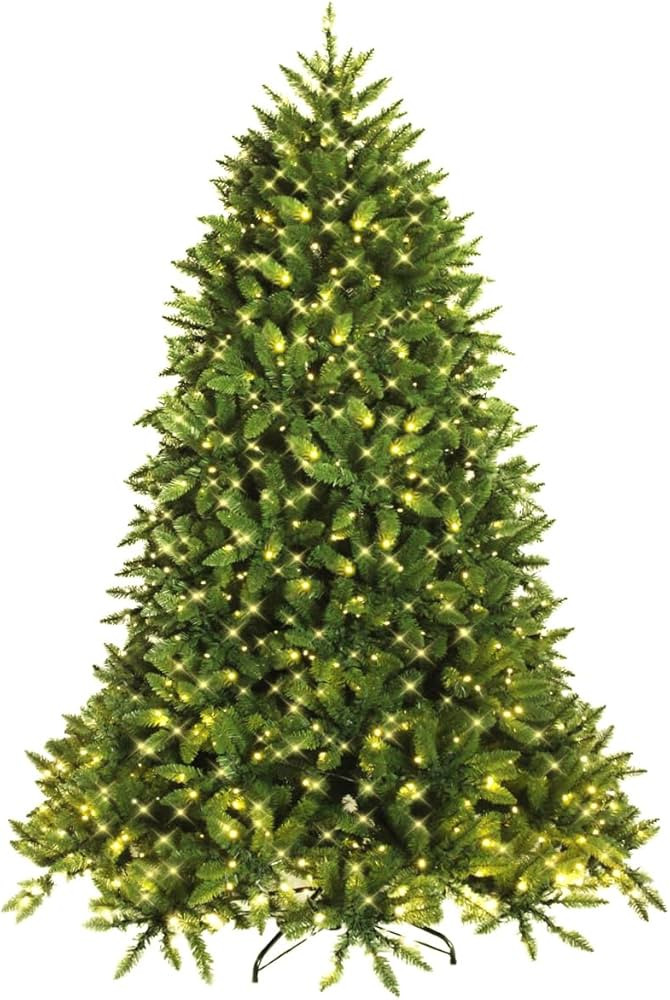 DORTALA Pre-lit Christmas Tree, 7.5FT Artificial Xmas Tree with 1968 Branch Tips, 700 LED Lights,... | Amazon (CA)