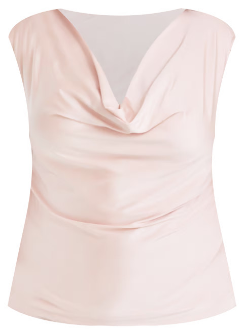 Bar III Trendy Plus Size Cowl-Neck Shine-Knit Top, Created for Macy's  - Macy's | Macy's