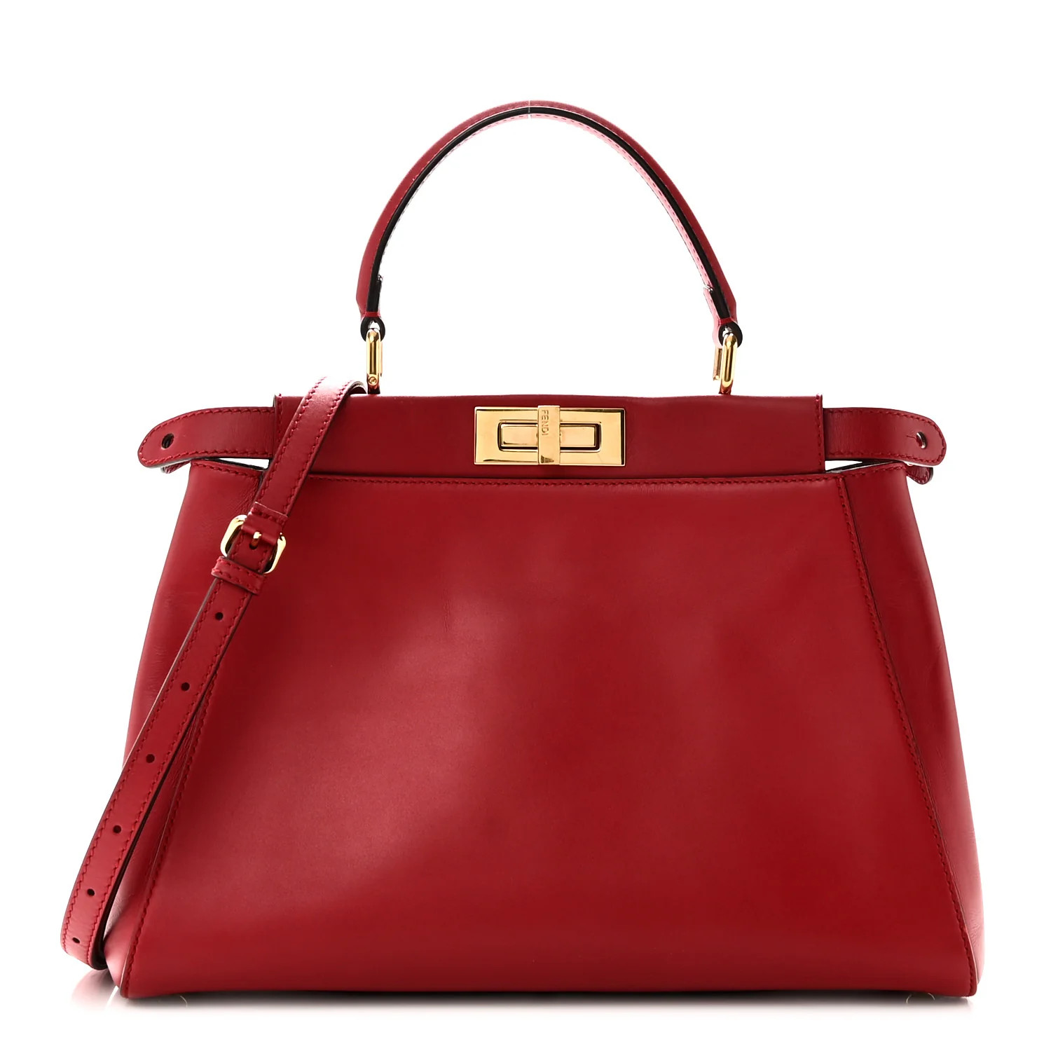 Vitello Morgan Fabric Jacquard Pequin Medium Peekaboo Iconic Satchel Mattone  Mattone Tobacco Bla... | FASHIONPHILE (US)