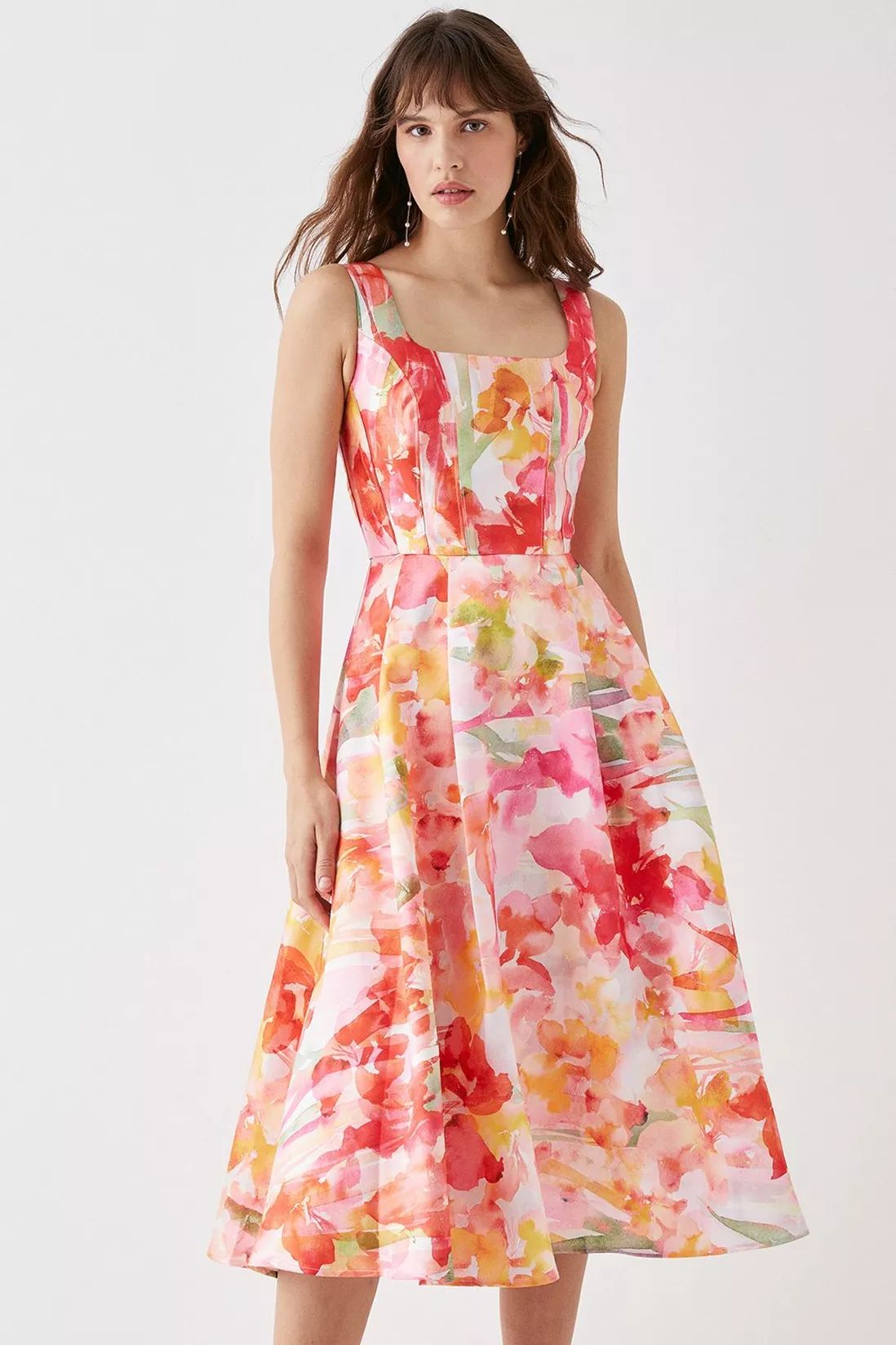 Dresses | Cut Out Ombre Floral Midi Dress | Coast | Coast UK & IE