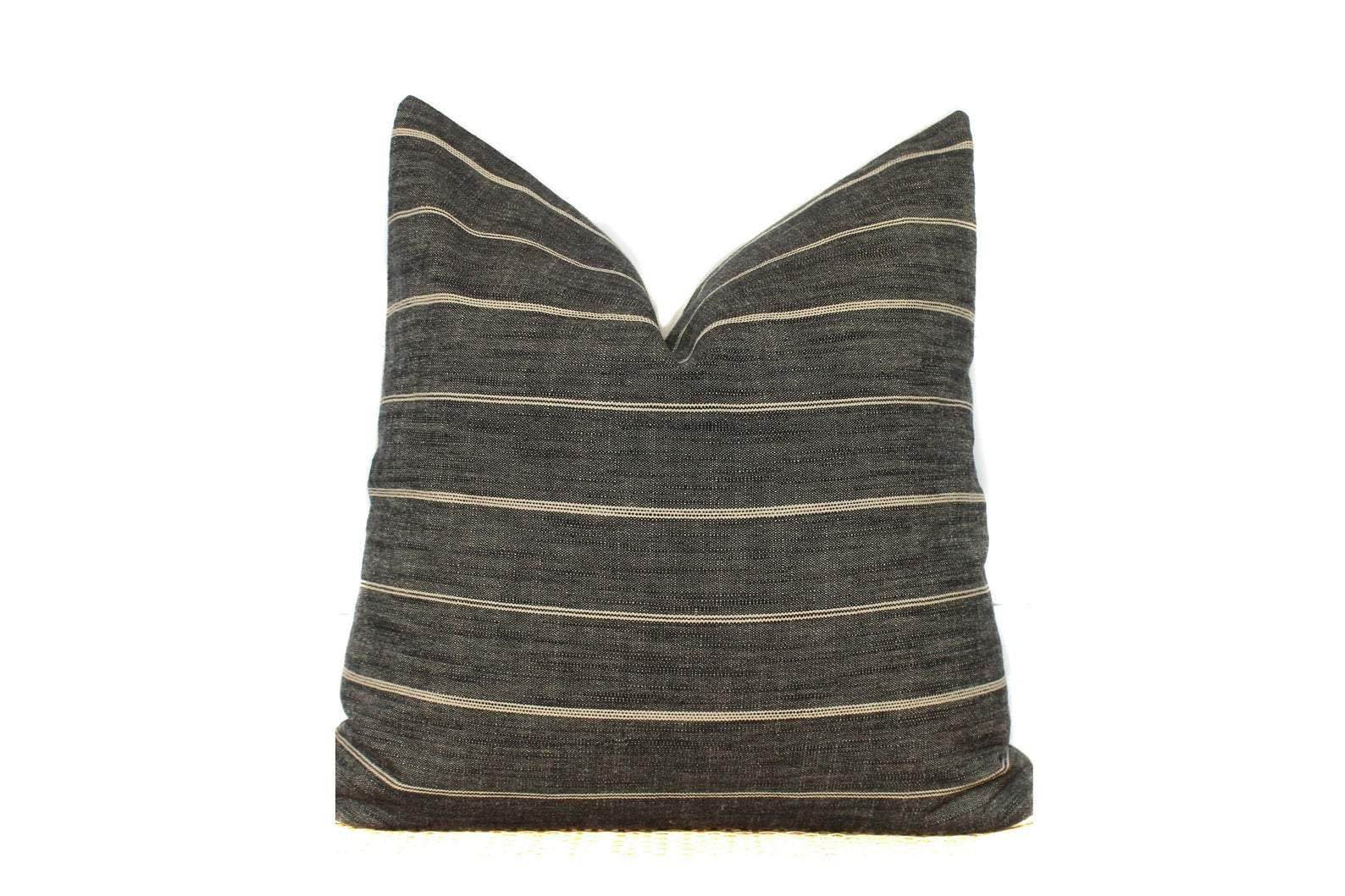 Pillow Combo # 19 3 Pillow Covers Decorative Pillows Throw Pillows Rust Floral Striped Pillow Cov... | Etsy (US)