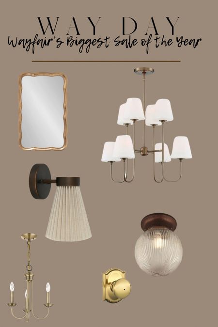 Way day sale! Taking advantage to but things for the Harvest House. 


Lighting. Vintage lights. Sconces. Mirror. Bathroom mirror. Door hardware. Chandelier. 

#LTKhome