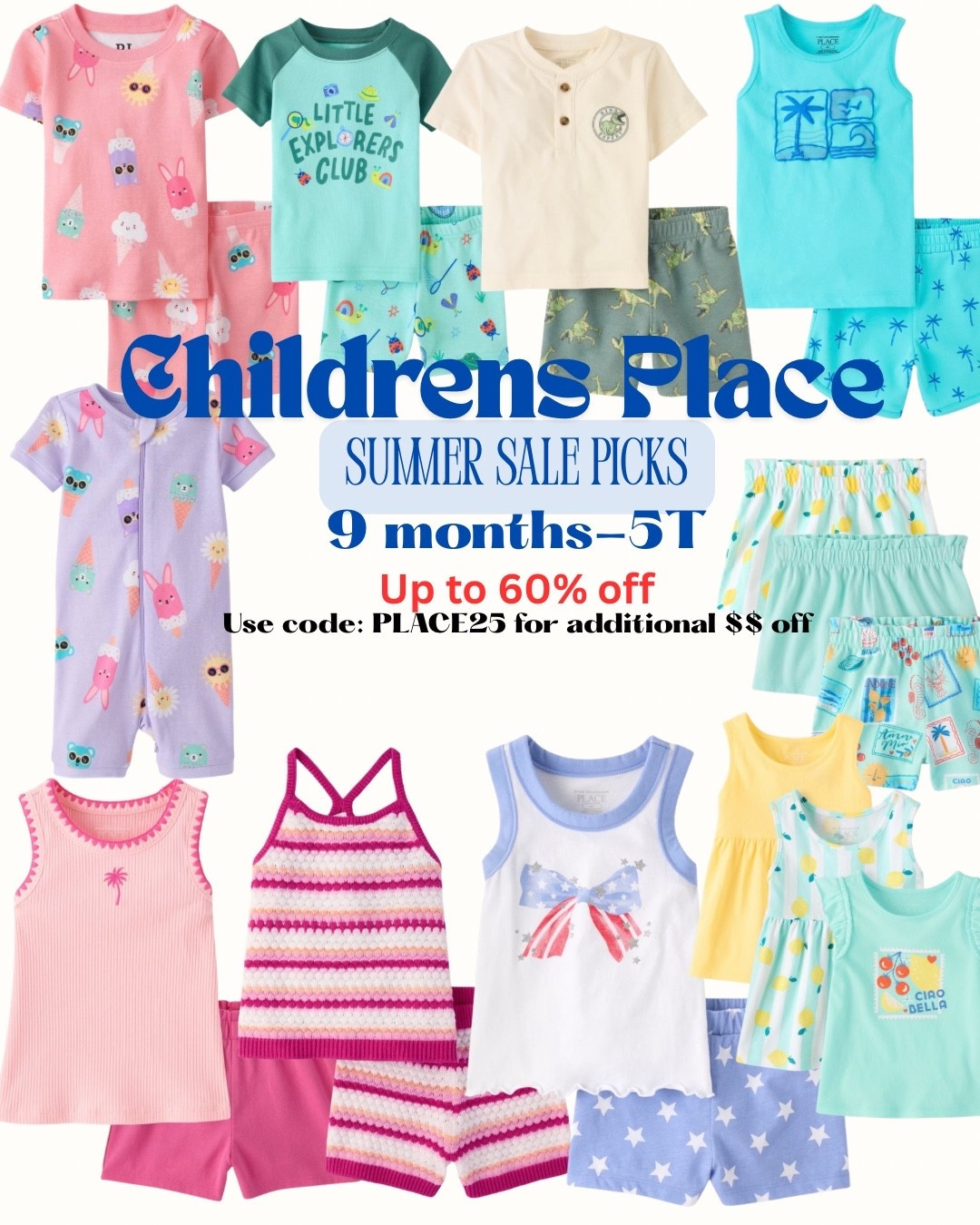 Children’s Place sale is so good right now!! Use code PLACE25 for extra $$ off 
.
.
#childrensplace #sale #summersale #kidsclothing #babyclothing