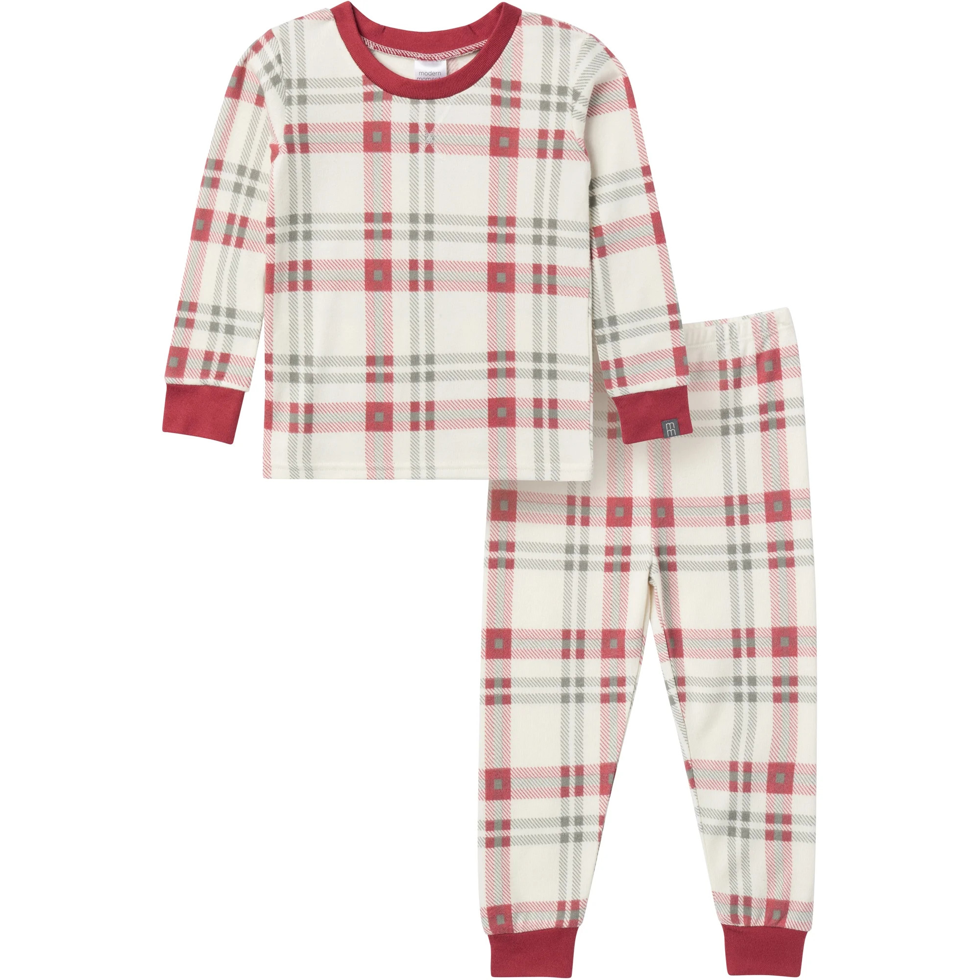 Modern Moments by Gerber Gender Neutral Tight Fitting Christmas Pajama Set, 2-Piece, Sizes 12 Mon... | Walmart (US)