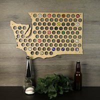 Washington Beer Cap Map, Holder, State Holders, Craft Lovers | Etsy (US)
