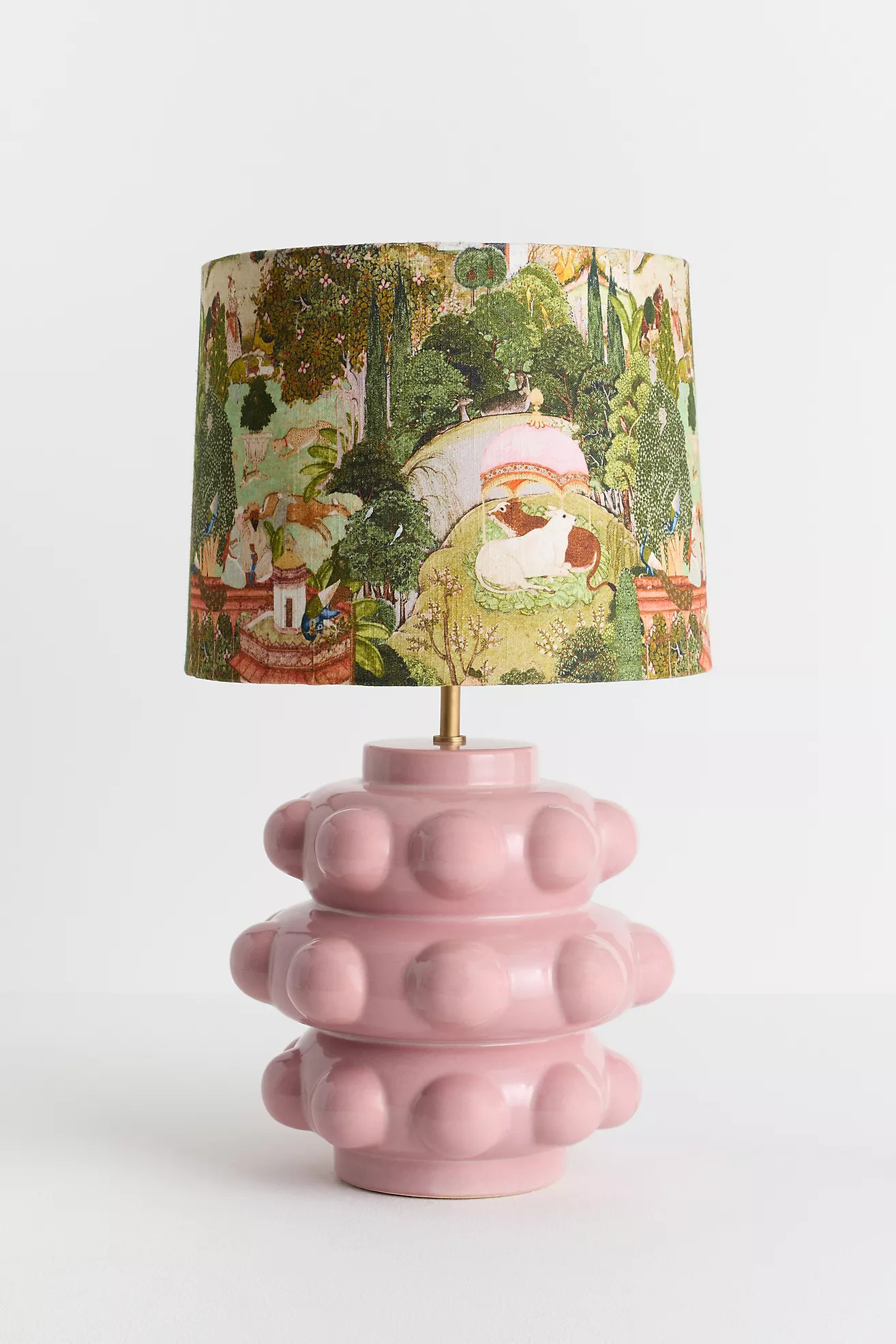 MINDTHEGAP Gardens of Jaipur Fabric Printed Drum Shade | Anthropologie (US)