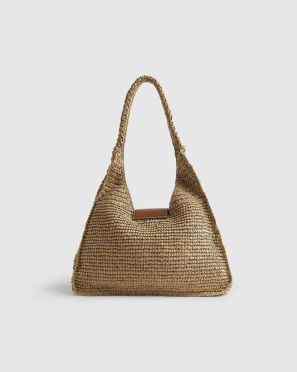 Beige Raffia Flap Front Shoulder Bag | River Island UK & IE