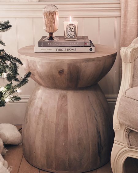 I love this hourglass side table from Anthropologie and it’s currently on sale! Home decor, neutral home decor, StylinAylinHome 

#LTKSeasonal #LTKHoliday