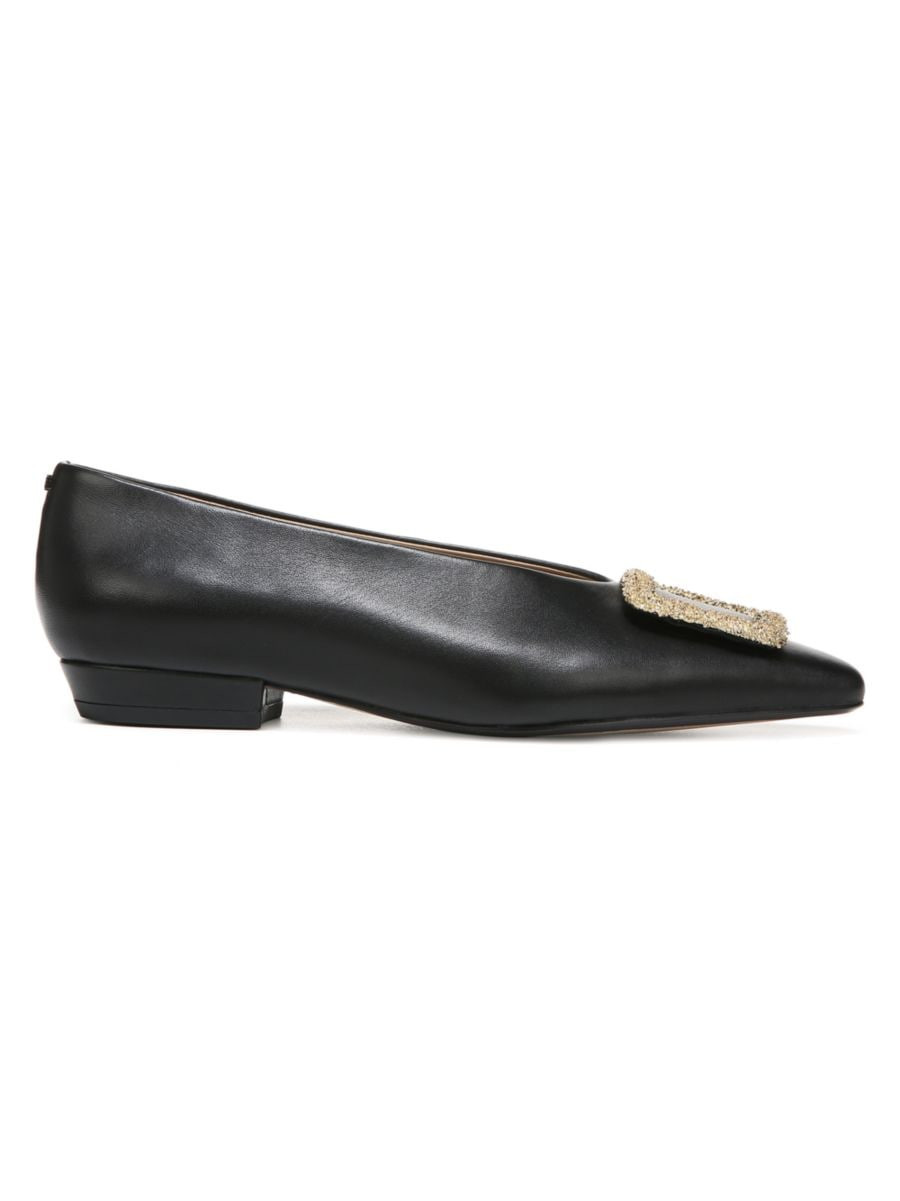 Sam Edelman Janina Buckle Leather Flats | Saks Fifth Avenue