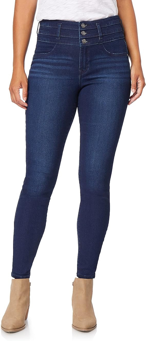 Angels Forever Young Evershape Skinny Jeans For Women - Mid-rise​​, Figure Enhancing Stretch ... | Amazon (US)