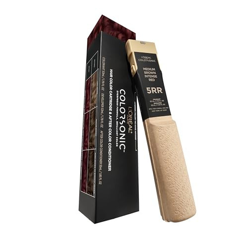 L'Oreal Paris Colorsonic Permanent Hair Dye Cartridge, Hair Color for Root Touch Up, Gray Coverage or All Over Color in just 5 Minutes, 5RR Medium Intense Red Brown (Coloring Device Sold Separately) | Amazon (US)