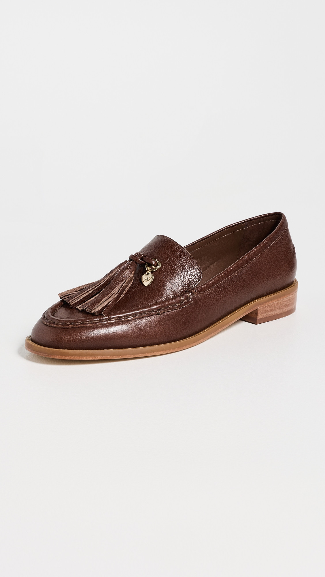 Cinq à Sept Remi Leather Tassel Loafers Dark Sepia 37.5 | Shopbop