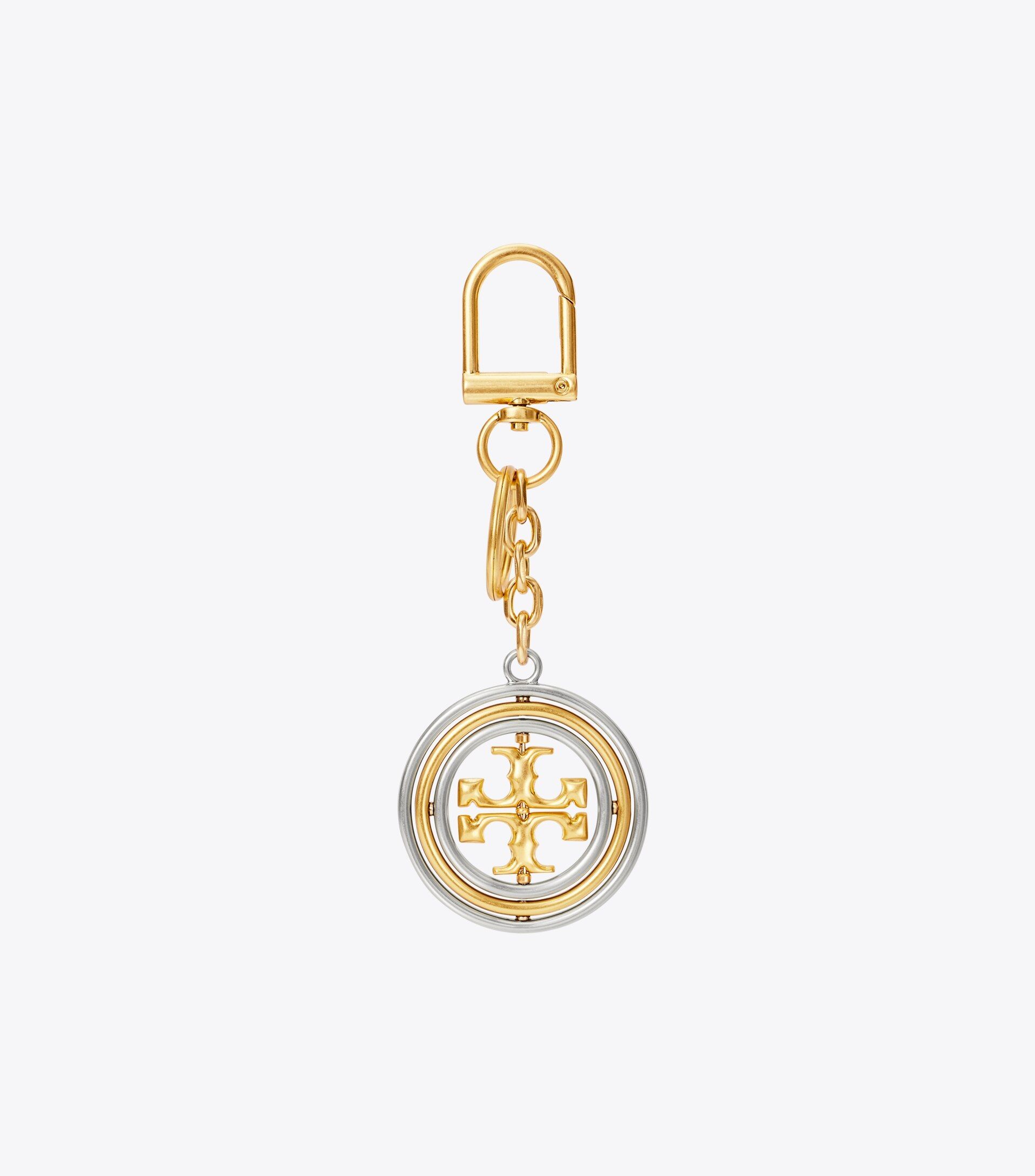 Rotating Double T Key Ring | Tory Burch (US)